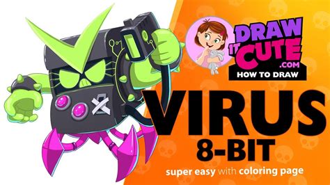 Check out my brawl stars playlist for more of your favourite. How to draw Virus 8-Bit skin | Brawl Stars | Super easy ...