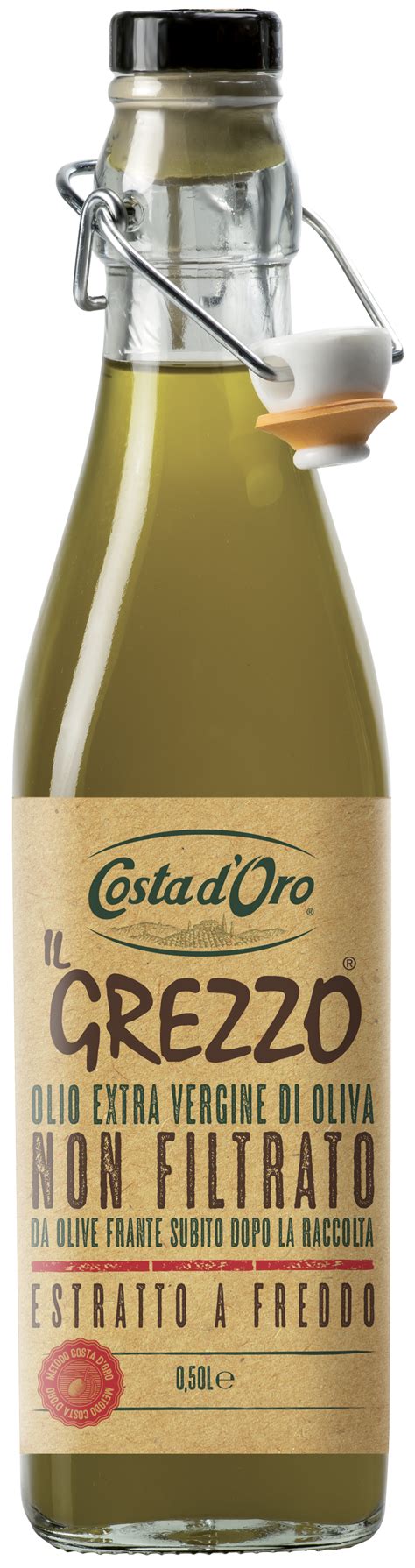 Масло оливковое нефильтрованное Extra Virgin Il Grezzo Costa dOro 0 5л