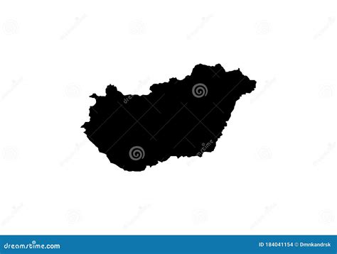 Hungary Outline Map Cartoon Vector 108547505