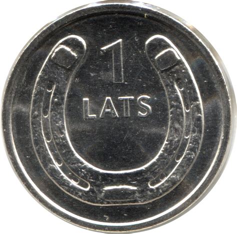 1 Lats (Horseshoe, upwards) - Latvia - Numista