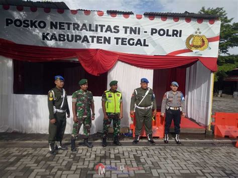 Jaga Netralitas Pemilu 2024 Polres Tegal Dirikan Posko Netralitas Tni