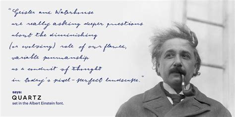 Albert Einstein Typeface By Harald Geisler And Elizabeth Waterhouse A