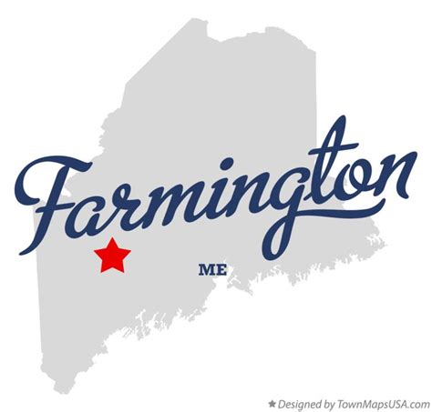 Map Of Farmington Me Maine