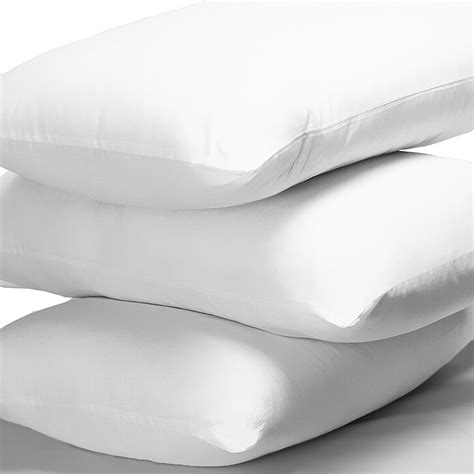 Twin Pack Bounce Back Support Polycotton Hollowfibre Fillers Inners Pillows Ebay
