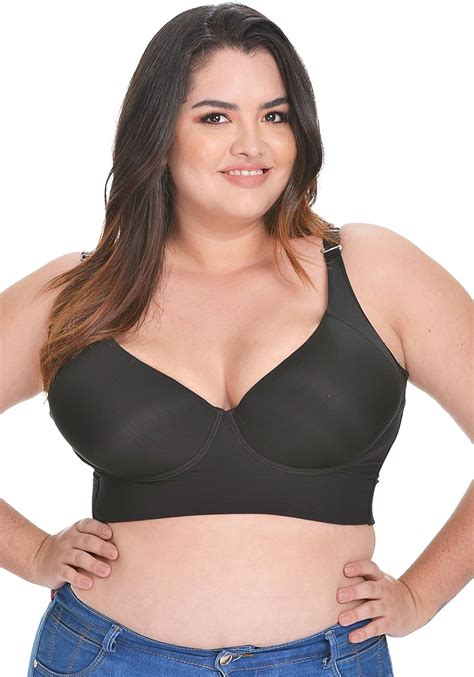 Glorious Shape Back Fat Bra Black 40c Cup Full Support Bra For Big Bust Large Back Band