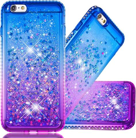 Cotdinforca Iphone 8 Case Liquid Glitter Case For Girls