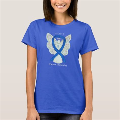 Human Trafficking Awareness Ribbon Angel Shirt