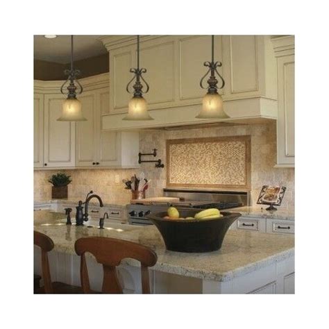 glass pendant light crackle shade fixture bar kitchen