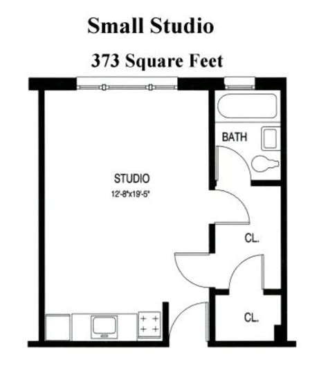 Studio Apartment Floor Plans Small Floor Plans Studio Floor Plans