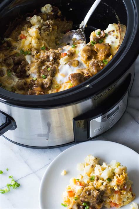 Easy crock pot breakfast casserole devour dinner. Slow Cooker Overnight Breakfast Casserole | Recipe | Slow cooker breakfast, Slow cooker ...