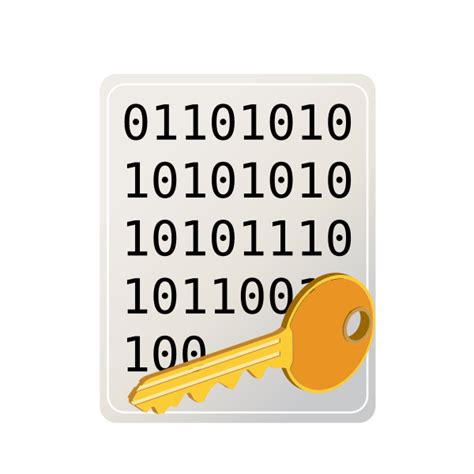 Encrypted File Icon Vector Drawing Free Svg