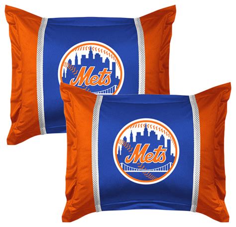 Kmart has baby bedding sets to complement any nursery decor. 2 Piece MLB New York Mets Pillow Sham Set Baseball Bedding ...