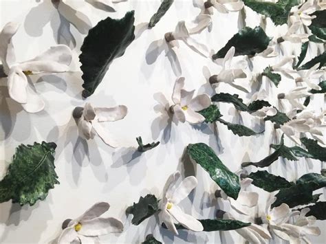 bradley sabin artists artist floral wall ceramic flowers