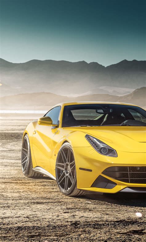 1280x2120 Yellow Ferrari F12 Iphone 6 Hd 4k Wallpapersimages