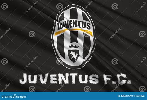 Flag Football Club Juventus Italy Editorial Image Illustration Of