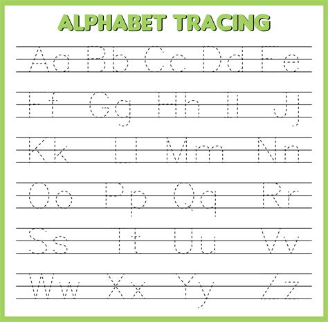 10 Best Printable Traceable Alphabet Worksheets - printablee.com