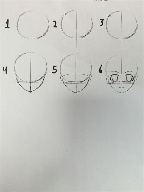 How To Draw A Manga Head Manga Drawing Tutorials Drawing Techniques