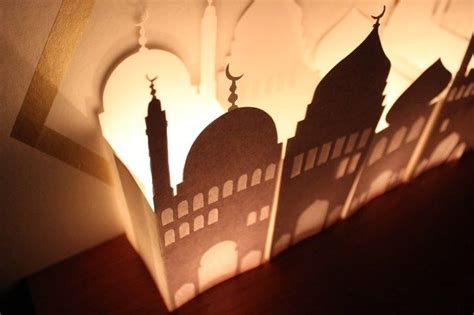 Diy Paper Mosque Lantern Free Printable Sweet Fajr Ramadan