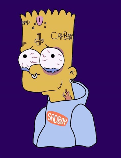 Download Bart Simpson Bullied Sad Boy Wallpaper