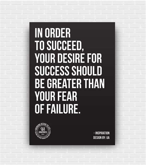 Quote Banner Inspiration Typography Design On Success And Failure