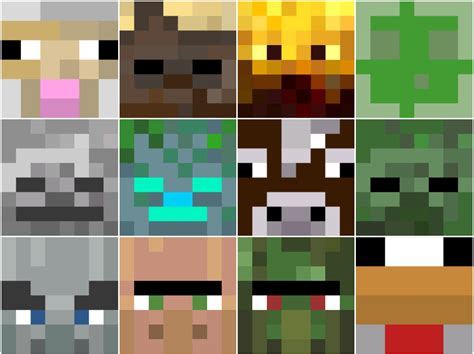 My Wip Attempt To Recreate Every Mob In Minecraft With A Pixel Art