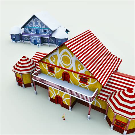 Christmas Village 07 Complete Edition 3d Model Set