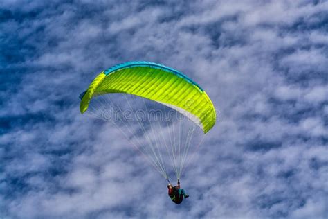 The Paraglider Editorial Image Image Of Paraglide Recreation 118743935