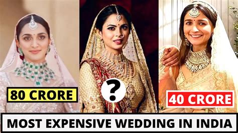 Most Expensive Wedding Of India Sidharth Malhotra Kiara Advani Isha Ambani Salman