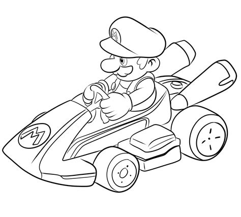 Coloriage 05 De Mario Kart