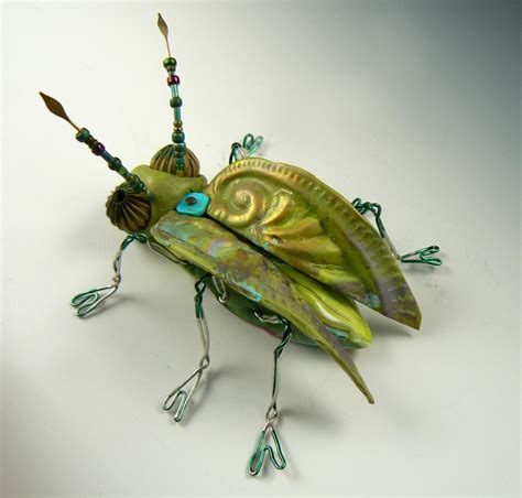 Big Bug With Extra Fancy Wing Cases Polymer Jewelry Polymer Clay