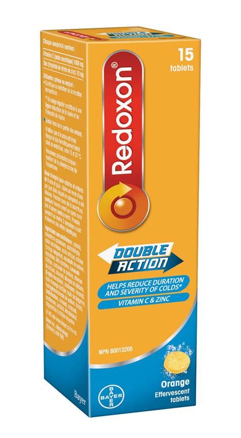 Redoxon Double Action Vitamin C And Zinc Orange Effervescent Tablets