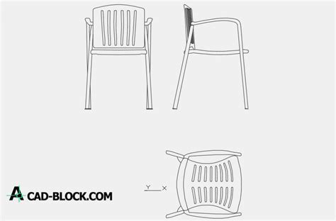 Cad Plastic Chair Dwg Free Cad Blocks