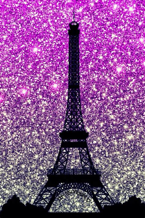 Want To Be There Paris Wallpaper Eiffel Tower Glitter Wallpaper