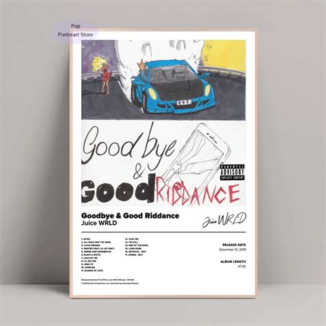 Gx146 Juice Wrld Goodbye And Good Riddance Album Music Poster Prints