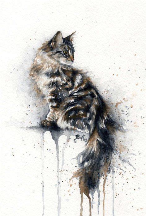 Что за прелесть мой Мурлыка Акварельные кошки Кошачьи картины