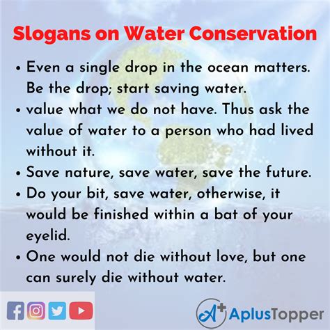 Slogans On Water Conservation Unique And Catchy Slogans On Water