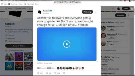 New Roblox Codes At 1 Million Twitter Followers Youtube