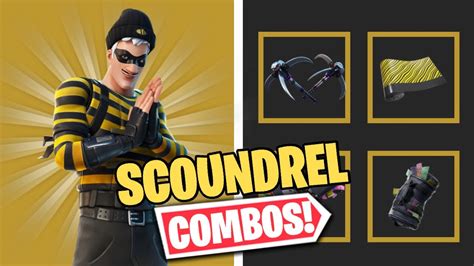 Scoundrel Combos 2021 Fortnite Skin Review Youtube