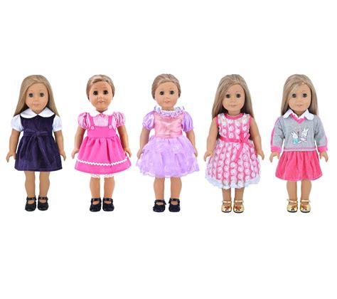 Buy Ebuddy Fashion 5 Sets Ramdon Doll Clothes Party Dress Clothes For