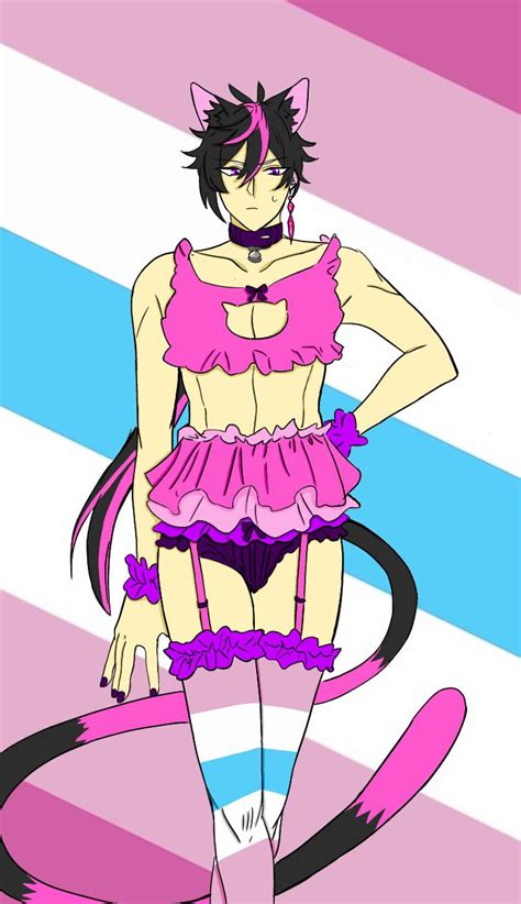 His First Time In Fem Clothes Art Redraw By Me Cant Find Original