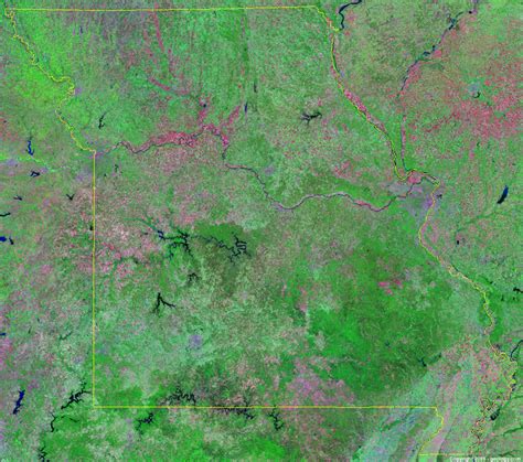 Missouri Satellite Images Landsat Color Image