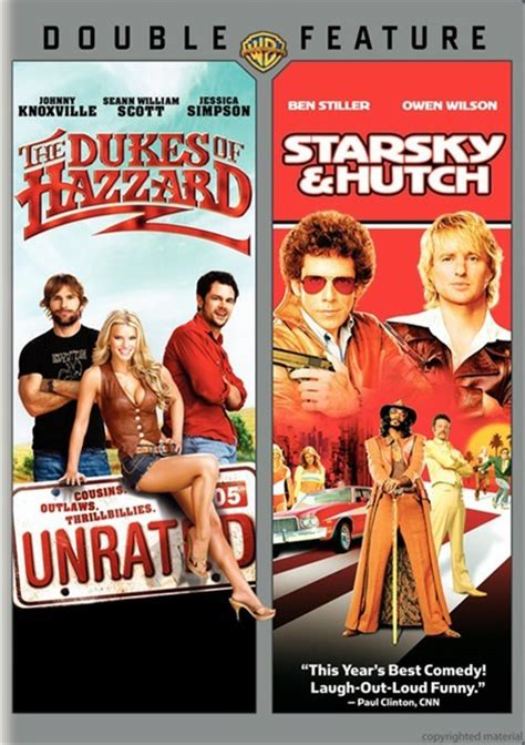 Dukes Of Hazzard Unrated Starsky Hutch Double Feature Dvd