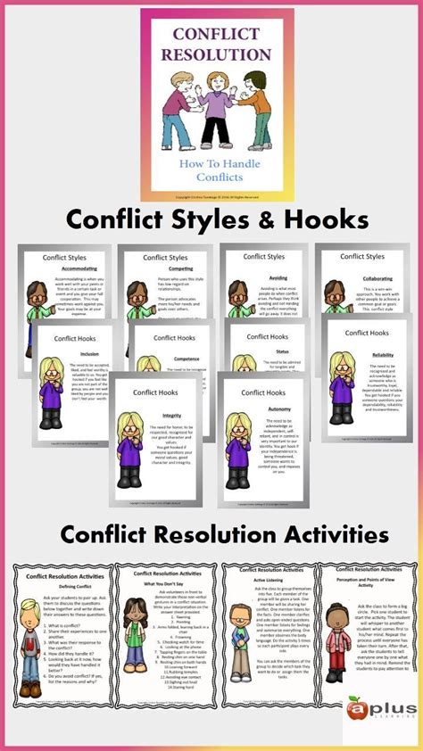 Conflict Resolution Activities Resolving Conflicts Classroom Guidance