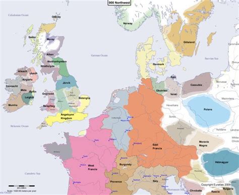 Map Of Europe 900 Northwest Europe Map Map Historical Maps