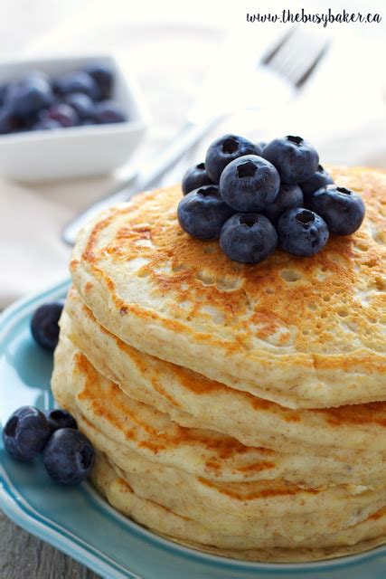 Healthy Buttermilk Pancakes Healthy Pancake Recipe The Busy Baker