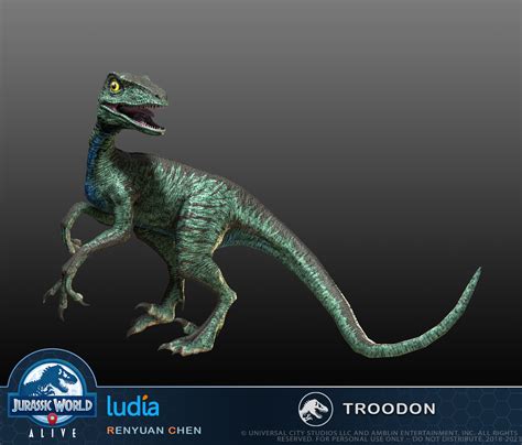 Artstation Jurassic World Alive Troodon