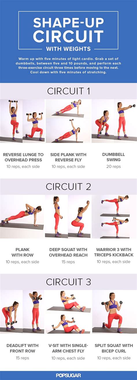 This Printable Circuit Workout Will Tone Every Inch Of You Circuit Workout Workout Guide