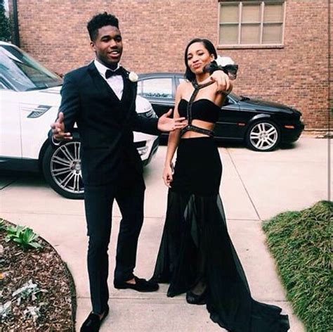 All Black Prom Couples Prom Poses African Prom Dresses