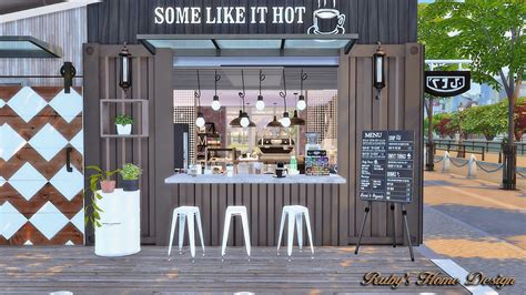 Sims4 Container Coffee Shop Updated 20190728 Ruby Red Sims