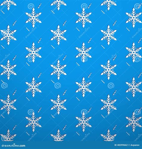 Seamless Texture Wallpaper Snowflake Stock Vector Illustration Of